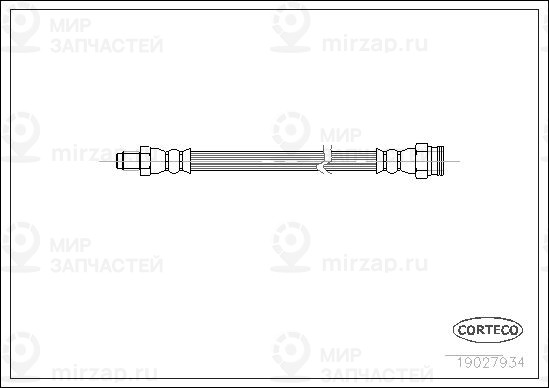 Тормозной шланг CORTECO 19027934