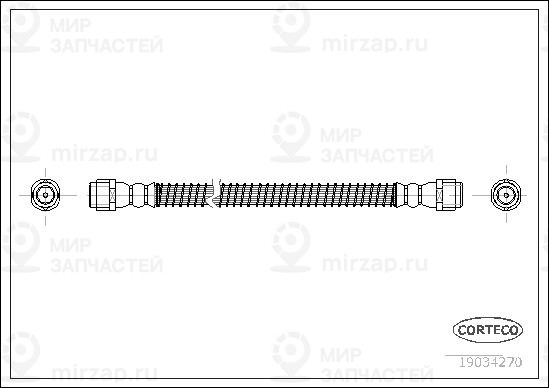 Тормозной шланг CORTECO 19034270