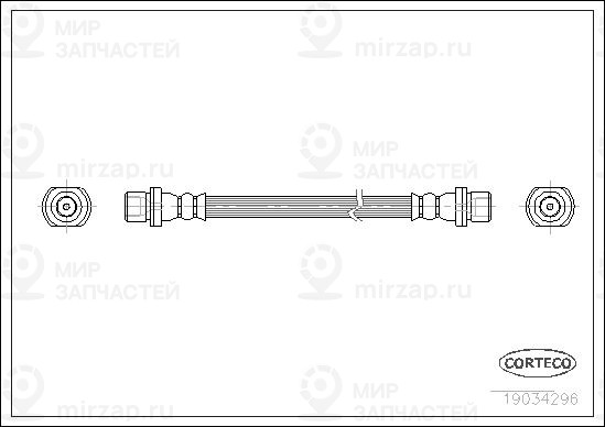 Тормозной шланг CORTECO 19034296