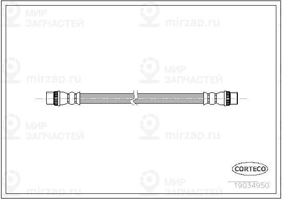 Тормозной шланг CORTECO 19034950