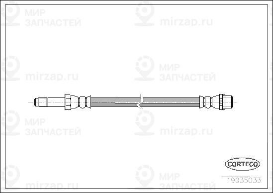 Тормозной шланг CORTECO 19035033
