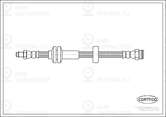 Тормозной шланг CORTECO 19035270