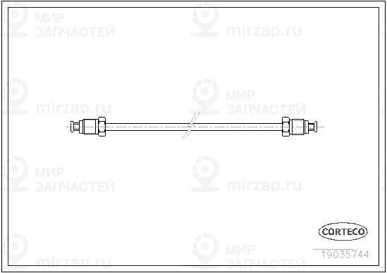 Трубопровод тормозного привода CORTECO 19035744