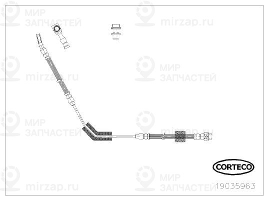 Тормозной шланг CORTECO 19035963