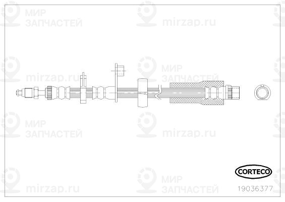 Тормозной шланг CORTECO 19036377