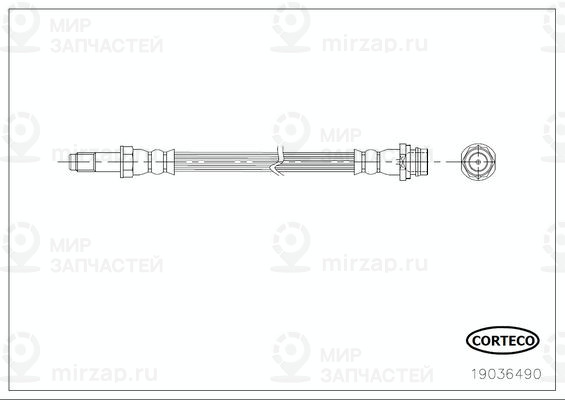 Тормозной шланг CORTECO 19036490