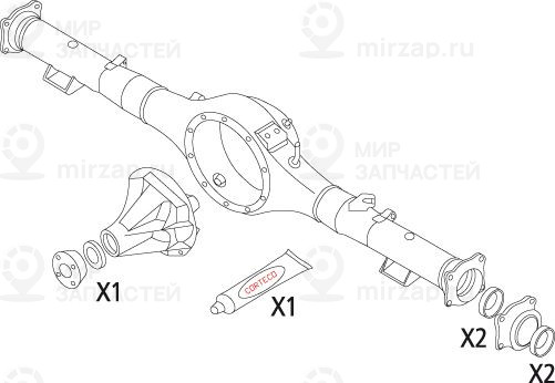 Комплект прокладок, дифференциал CORTECO 19535816