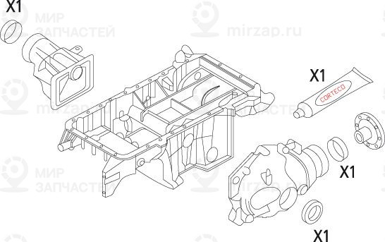 Запчасть CORTECO 19535862