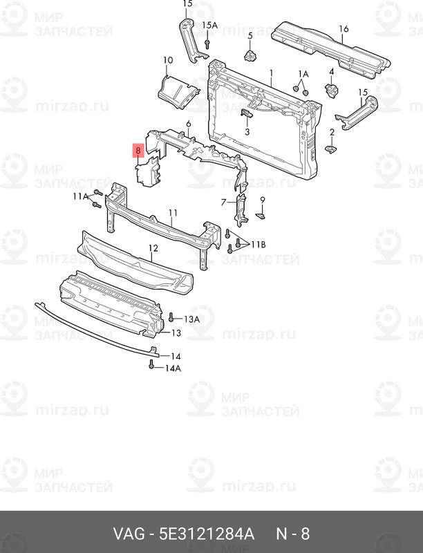 Запчасть VAG 5E3121284A