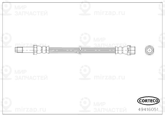 Тормозной шланг CORTECO 49416051