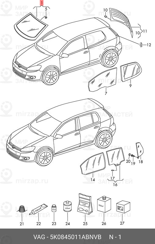 Запчасть VAG 5K0845011ABNVB