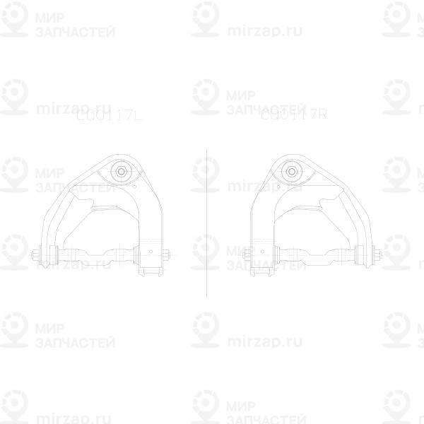 Рычаг независимой подвески колеса, подвеска колеса CTR CQ0117R