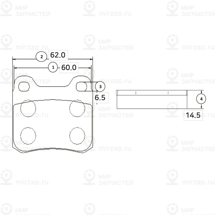 Колодки Задние Mb W124/202 Ctr Ckbz-3 CTR GK0030