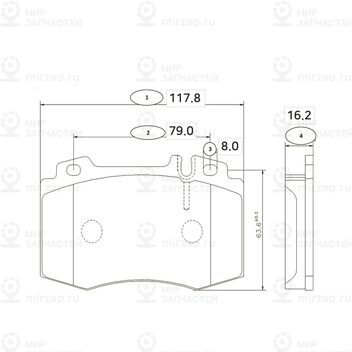 Gk0034_колодки Дисковые Передние !\ Mb W220/W211 02> CTR GK0034