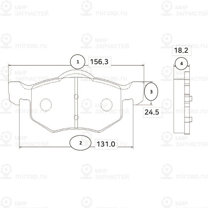 Gk0162_колодки Дисковые !Передние\ Ford Maverick 2.0-3.0I 01> CTR GK0162