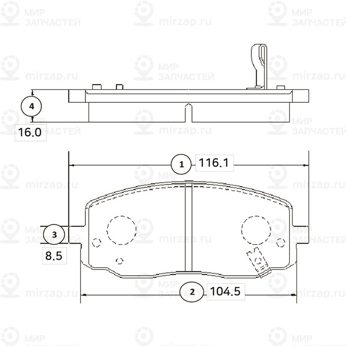 Колодки Передние Hyundai I10 08-/Kia Picanto 04- Ctr Ckkk-26 CTR GK0532