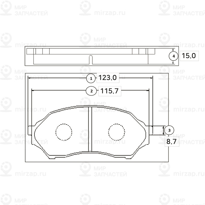 Gk0647_колодки Дисковые Передние!\ Mazda 323 1.4I-2.0Td &16V 98-01 CTR GK0647