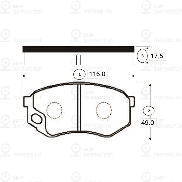 Колодки тормозные CTR GK0755