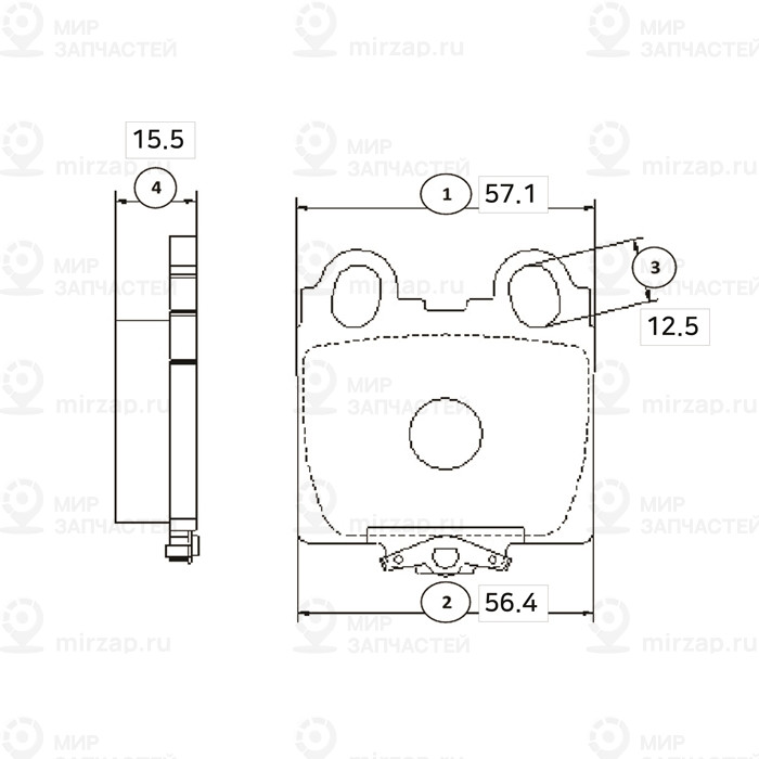 Gk1042_колодки Дисковые Задние!\ Lexus Gs300/400 97>/Is200/300 01> CTR GK1042