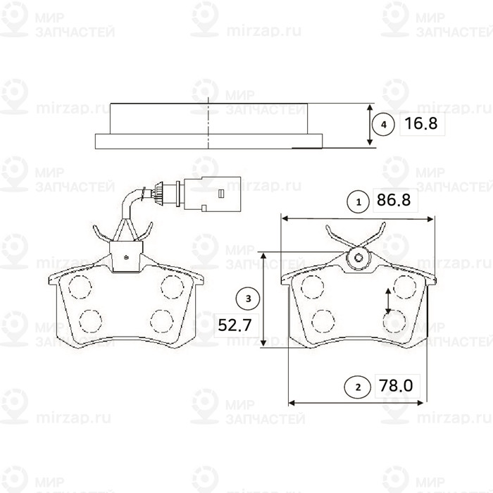 Gk1239_колодки Дисковые Задние!\ Vw Golf 2.0-2.9/1.9Tdi 96-99 CTR GK1239