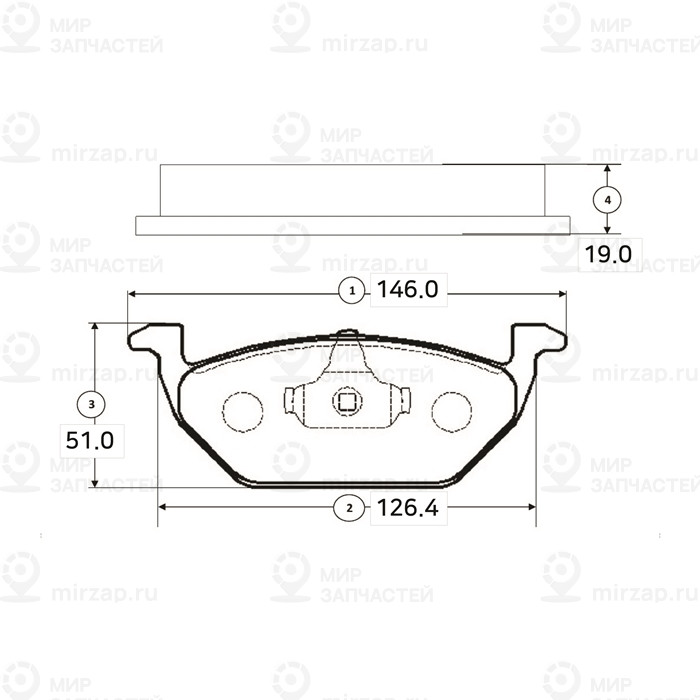 Колодки Передние Vw G4 98-00 Без Датчика/Polo Sedan Ctr Ckvw-53 CTR GK1280