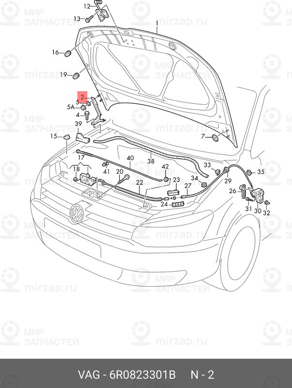 Запчасть VAG 6R0823301B