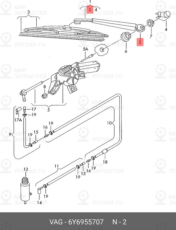 Запчасть VAG 6Y6955707