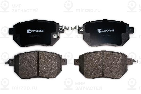 Комплект тормозных колодок, дисковый тормоз CWORKS C11CR0040