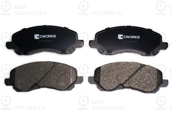 Комплект тормозных колодок, дисковый тормоз CWORKS C11CR0051
