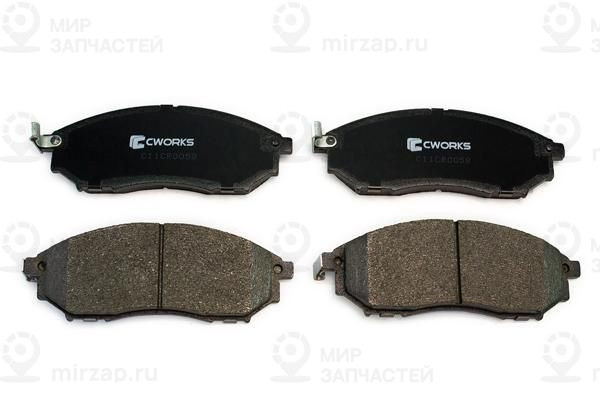 Комплект тормозных колодок, дисковый тормоз CWORKS C11CR0058