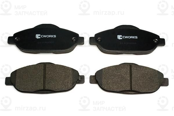 Комплект тормозных колодок, дисковый тормоз CWORKS C11CR0068