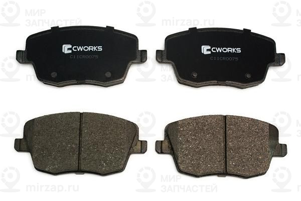 Комплект тормозных колодок, дисковый тормоз CWORKS C11CR0075