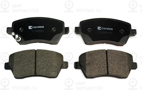 Комплект тормозных колодок, дисковый тормоз CWORKS C11CR0081