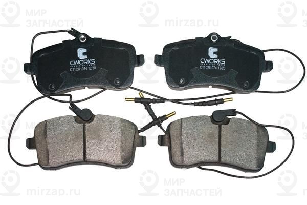 Комплект тормозных колодок, дисковый тормоз CWORKS C11CR1074
