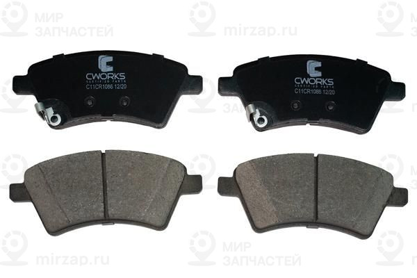 Комплект тормозных колодок, дисковый тормоз CWORKS C11CR1086