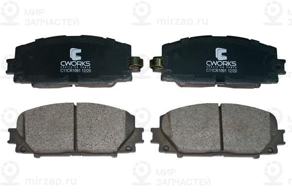 Комплект тормозных колодок, дисковый тормоз CWORKS C11CR1091