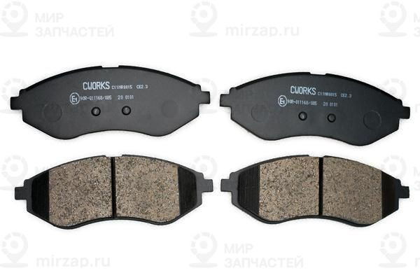 Комплект тормозных колодок, дисковый тормоз CWORKS C11NR0015