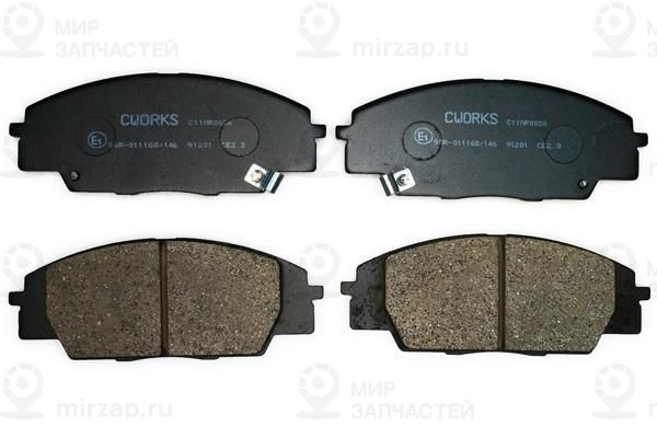Комплект тормозных колодок, дисковый тормоз CWORKS C11NR0026