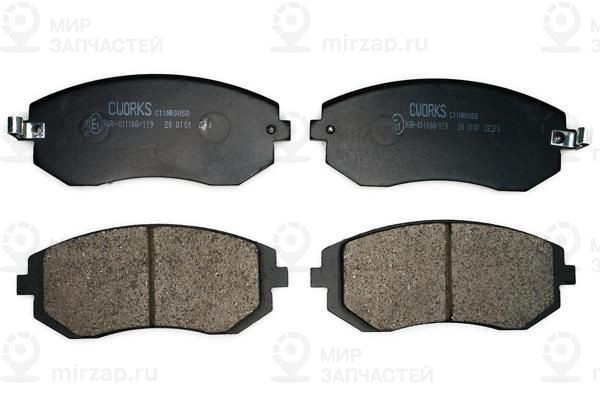 Комплект тормозных колодок, дисковый тормоз CWORKS C11NR0058