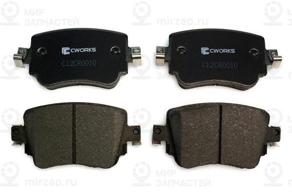 Комплект тормозных колодок, дисковый тормоз CWORKS C12CR0010