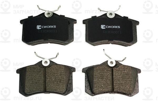 Комплект тормозных колодок, дисковый тормоз CWORKS C12CR0011