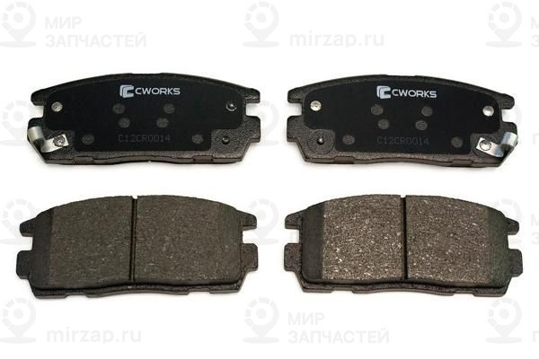 Комплект тормозных колодок, дисковый тормоз CWORKS C12CR0014