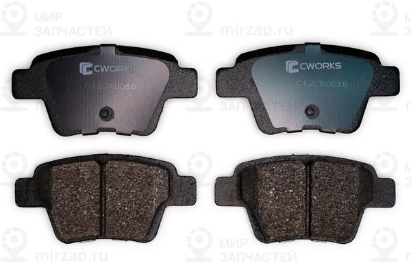 Комплект тормозных колодок, дисковый тормоз CWORKS C12CR0016