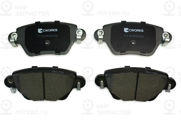 Комплект тормозных колодок, дисковый тормоз CWORKS C12CR0028