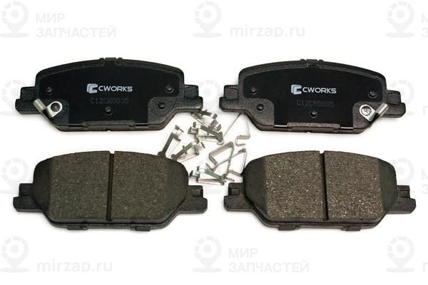 Комплект тормозных колодок, дисковый тормоз CWORKS C12CR0035