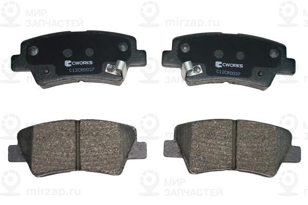 Комплект тормозных колодок, дисковый тормоз CWORKS C12CR0037