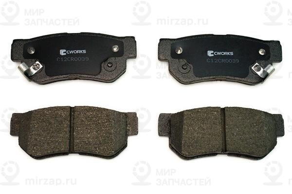 Комплект тормозных колодок, дисковый тормоз CWORKS C12CR0039