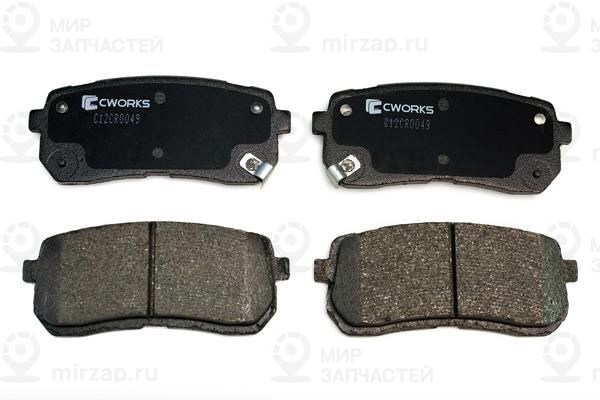 Комплект тормозных колодок, дисковый тормоз CWORKS C12CR0049