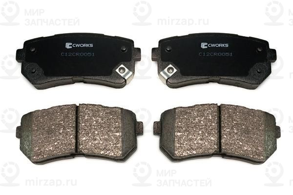 Комплект тормозных колодок, дисковый тормоз CWORKS C12CR0051