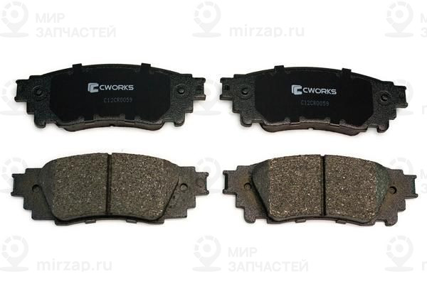 Комплект тормозных колодок, дисковый тормоз CWORKS C12CR0059